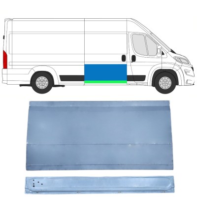 Binnen + buiten reparatiepaneel schuifdeur voor Opel Movano 2021-2026 / Rechts 16403