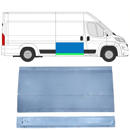 Binnen + buiten reparatiepaneel schuifdeur voor Opel Movano 2021-2026 / Rechts 16403