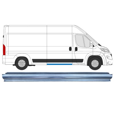 Schuifdeur dorpel reparatiepanel voor Opel Movano 2021-2026 / Links = Rechts (symmetrisch) 16462
