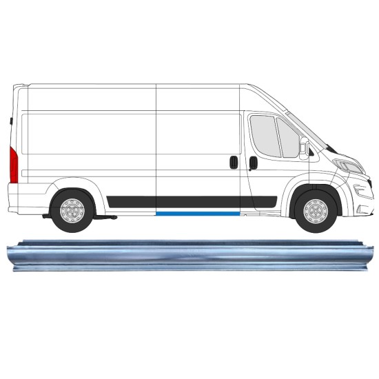 Schuifdeur dorpel reparatiepanel 
