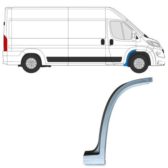 Reparatiepaneel voorste spatbord voor Opel Movano 2021-2026 / Rechts 16833