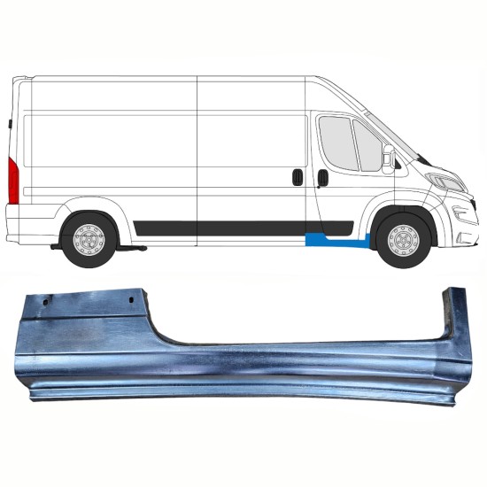 Reparatie dorpel voorste deuren
