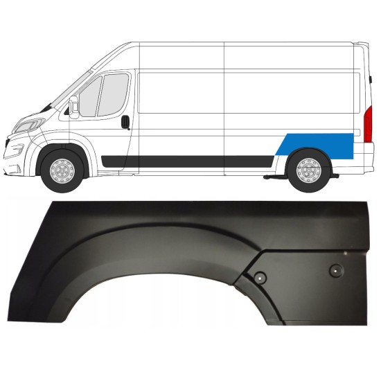 Reparatiepaneel achterspatbord