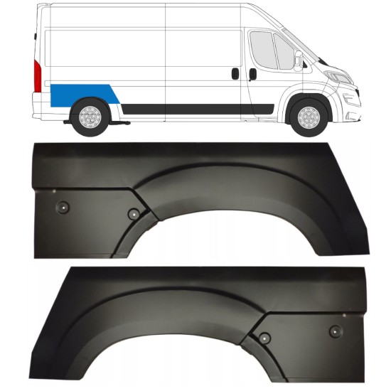 Reparatiepaneel achterspatbord voor Opel Movano 2021-2026 / Links + Rechts 16443
