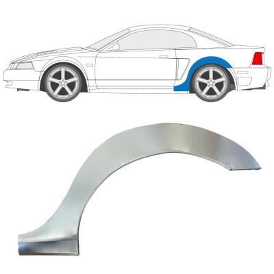 Reparatiepaneel achterspatbord voor Ford Mustang 1999-2004 Grand / Links 16840