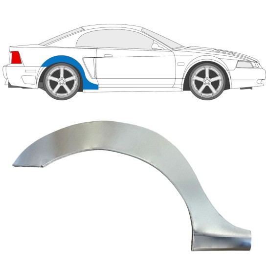 Reparatiepaneel achterspatbord voor Ford Mustang 1999-2004 Grand / Rechts 16839