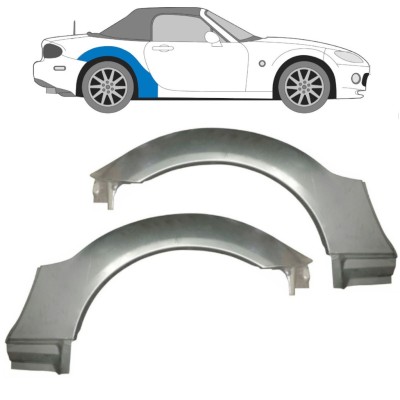 Reparatiepaneel achterspatbord voor Mazda MX-5 2005-2015 / Links + Rechts / Set 16145