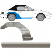 MAZDA MX-5 1989-1998 WIELKAST REPARATIE PANEEL + DORPEL REPARATIEPANEL / SET / RECHTS