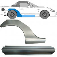 Reparatiepaneel dorpel + achterspatbord voor Mazda MX-5 1998-2005 NB / Rechts / Set 10273