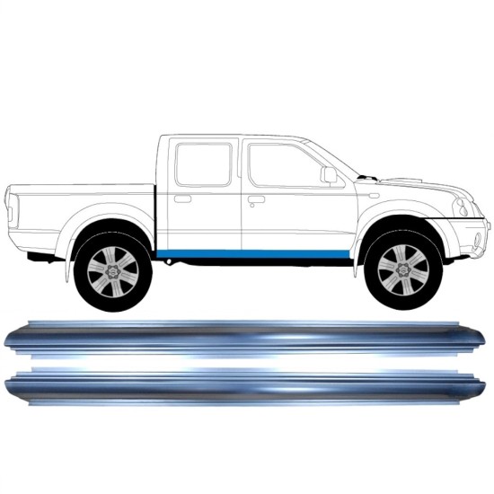 Reparatie dorpel voor Nissan Navara D22 1998-2005 / Links + Rechts / Set 16287