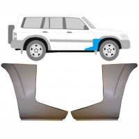 Reparatie voorste spatbord onderste deel voor Nissan Patrol 1997-2009 / Links + Rechts / Set 9625