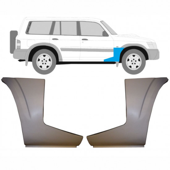 NISSAN PATROL 1997-2009 VOORSPATBORD REPARATIEPANEEL LAAG / SET