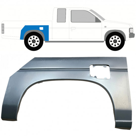 Reparatiepaneel achterspatbord voor Nissan Pickup 1987-1997 / Rechts 8054