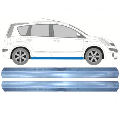 Reparatie dorpel voor Nissan Note 2006-2013 / Links = Rechts (symmetrisch) / Set 11485