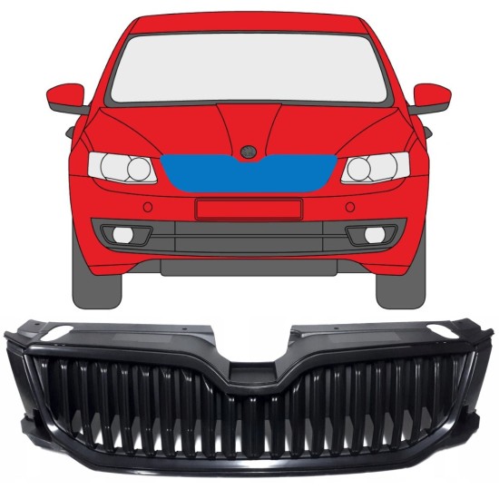 Grill voor Skoda Octavia III 2013-2017 9353