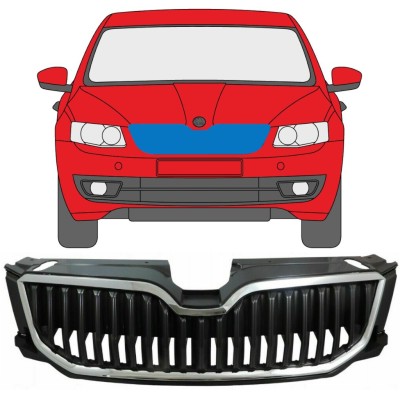 Verchroomde grill voor Skoda Octavia III 2013-2017 9354