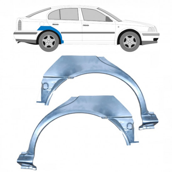 SKODA OCTAVIA 1996-2010 WIELKAST REPARATIE PANEEL / SET