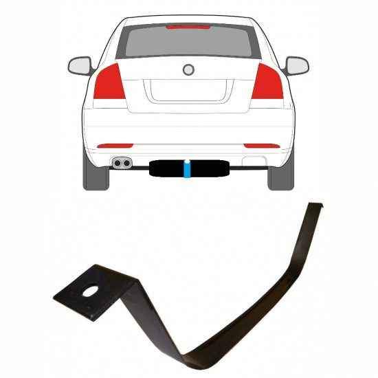 SKODA OCTAVIA 2 2004-2013 BRANDSTOFTANK KLEMMEN