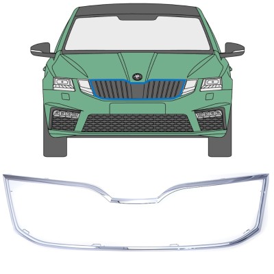 Frame van de grille voor Skoda Octavia III 2017-2020 16205