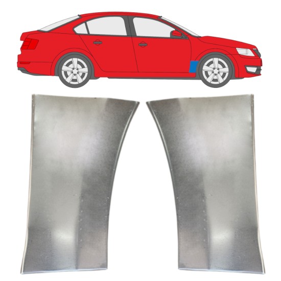 Reparatiepaneel voorspatbord voor Skoda Octavia III 2013-2020 / Links + Rechts / Set 16101