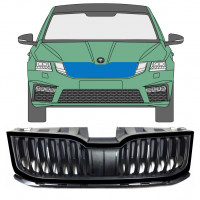 Zwarte grill voor Skoda Octavia III 2017-2020 7549