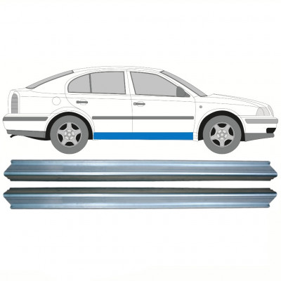 Reparatie dorpel voor Skoda Octavia 1996-2010 / Links = Rechts (symmetrisch) / Set 10333