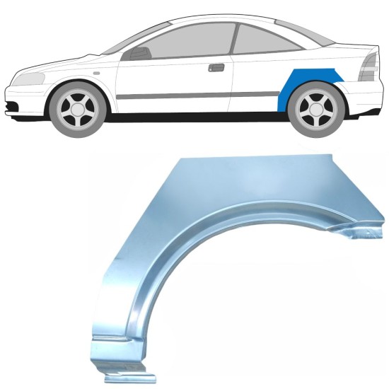 Reparatiepaneel achterspatbord voor Opel Astra G 1998-2009 / Links / COUPE 15960