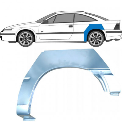 Reparatiepaneel achterspatbord voor Opel Calibra 1990-1997 / Links 6356