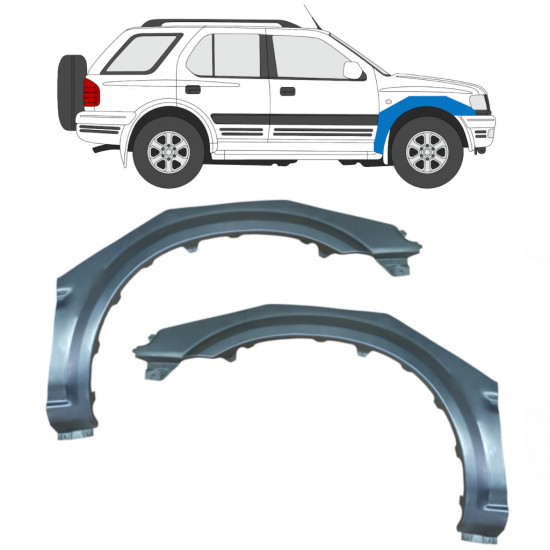 OPEL FRONTERA B 1999-2002 REPARATIEPANEEL VOORVLEUGEL / SET