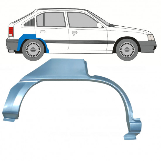 OPEL KADETT 1984-1993 5 DEUR WIELKAST REPARATIE PANEEL / RECHTS