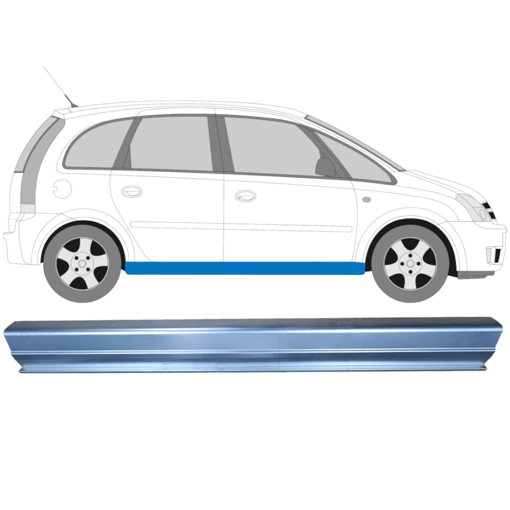 Reparatie Dorpel Voor Opel Meriva 2003-2010 / Links = Rechts (Symmetrisch) 6884