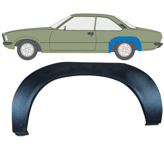 OPEL REKORD D 1972-1977 WIELKAST REPARATIE PANEEL / LINKS