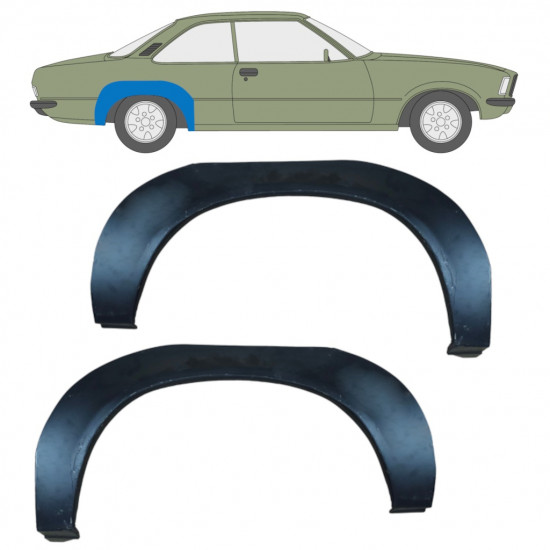 OPEL REKORD D 1972-1977 WIELKAST REPARATIE PANEEL / SET