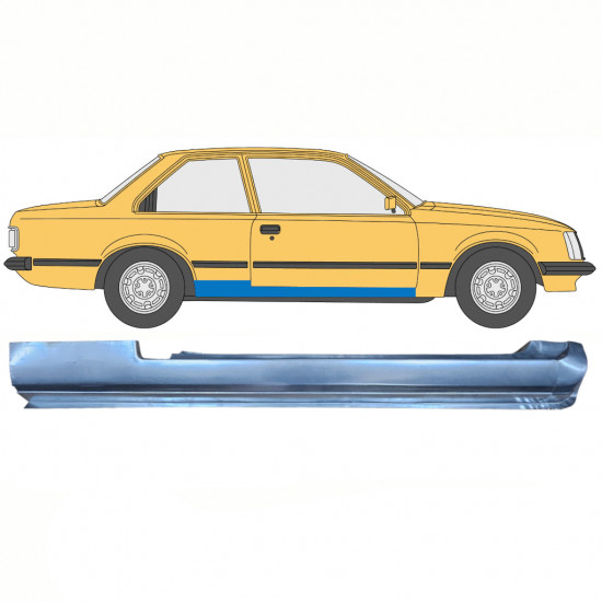 Reparatie dorpel voor Opel Rekord E 1977-1986 / Rechts 10869