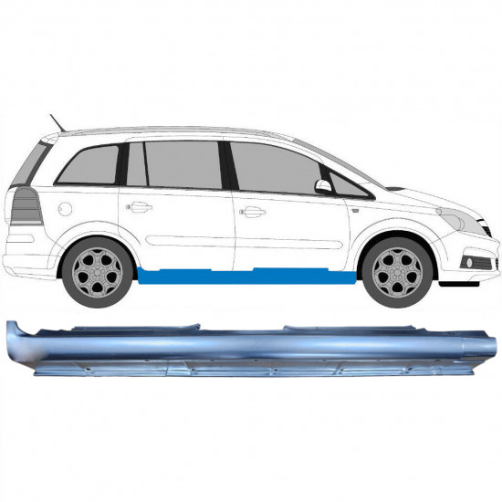 Volledige dorpel voor Opel Zafira 2005-2012 / Rechts 6899