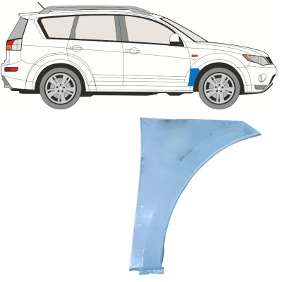 MITSUBISHI OUTLANDER 2007-2012 REPARATIEPANEEL VOORVLEUGEL / RECHTS