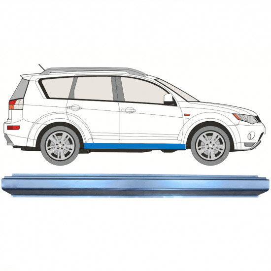 Reparatie dorpel voor Mitsubishi Outlander 2007-2012 / Links = Rechts (symmetrisch) 10143