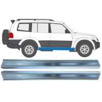 Reparatie dorpel voor Mitsubishi Pajero 2006-2021 / Links + Rechts / Set 16351