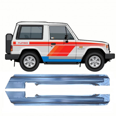 Volledige dorpel voor Mitsubishi Pajero 1982-1992 / Links + Rechts / Set 10364