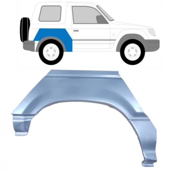 Reparatiepaneel achterspatbord voor Mitsubishi Pajero 1991-2001 / Rechts 15125