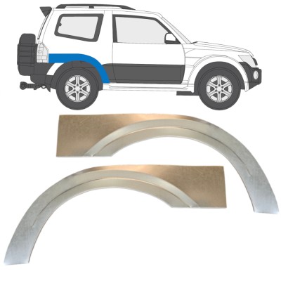 Reparatiepaneel achterspatbord voor Mitsubishi Pajero 2006-2021 / Links + Rechts / Set 14839