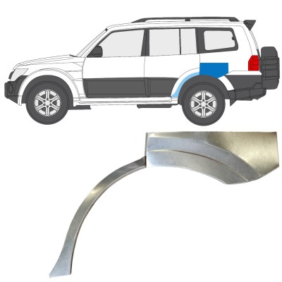 Reparatiepaneel achterspatbord voor Mitsubishi Pajero 2006-2021 / Links 14841
