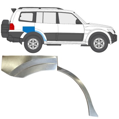 Reparatiepaneel achterspatbord voor Mitsubishi Pajero 2006-2021 / Rechts 14840