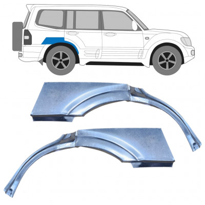 MITSUBISHI PAJERO 1999-2006 5 DEUR WIELKAST REPARATIE PANEEL / SET