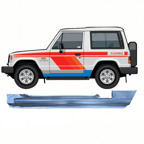 MITSUBISHI PAJERO 1982-1992 VOL DORPEL REPARATIEPANEEL / LINKS