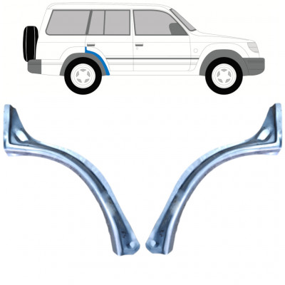 Reparatiepaneel achterspatbord voor Mitsubishi Pajero 1991-1999 / Links + Rechts / Set 9773