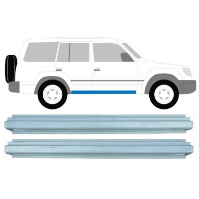 Reparatie dorpel voor Mitsubishi Pajero 1991-2001 / Links + Rechts / Set 16000