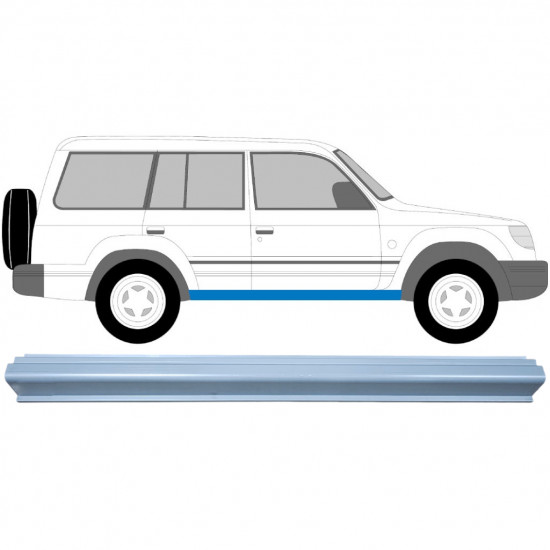 MITSUBISHI PAJERO 1991-2001 DORPEL REPARATIEPANEL / RECHTS = LINKS