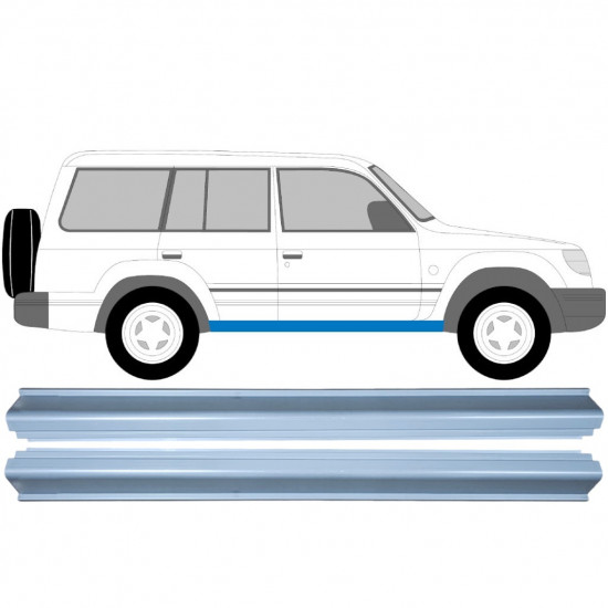 MITSUBISHI PAJERO 1991-2001 DORPEL REPARATIEPANEL / RECHTS + LINKS / SET