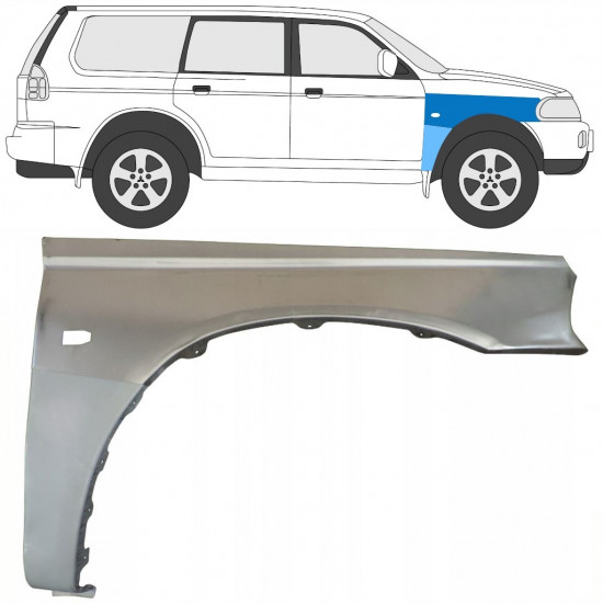 MITSUBISHI PAJERO SPORT 1996-2008 REPARATIEPANEEL VOORVLEUGEL / RECHTS